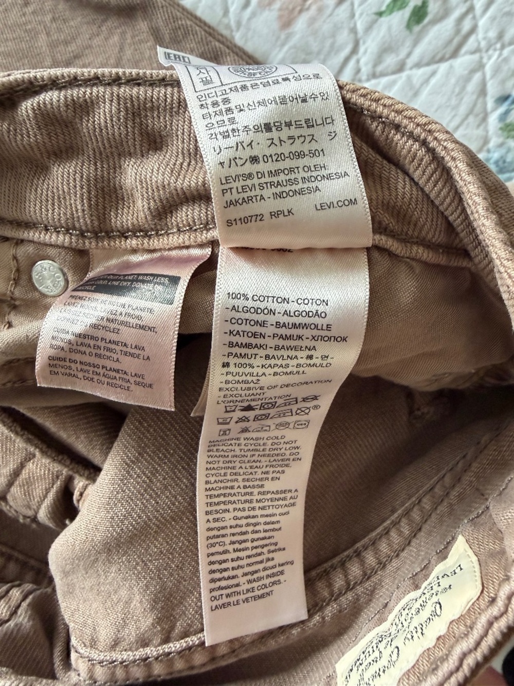 NWOT Levi’s Women’s Premium Low-Rise Loose Wide-Leg Jeans in Washed Pine Size 28 - Picture 14 of 15